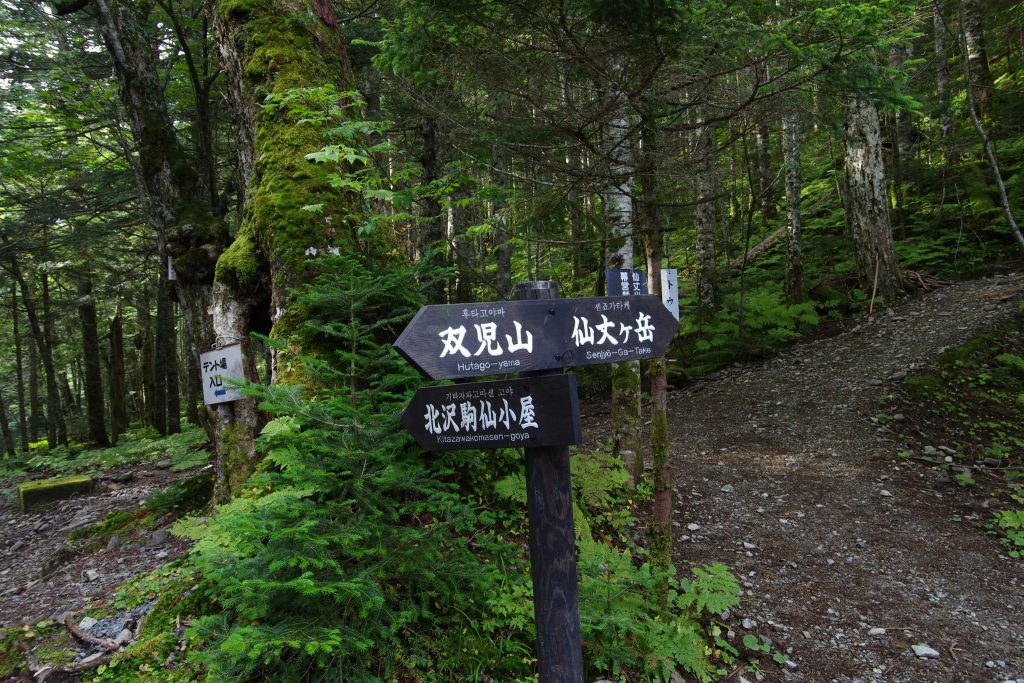 北沢峠 仙丈ケ岳への登山口
